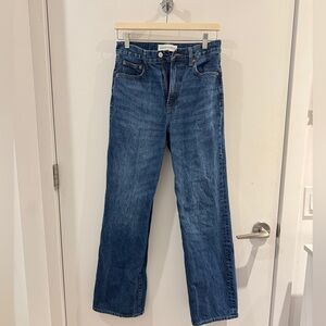 Denim Forum Farrah Hi-Rise Wide leg jeans sz 26